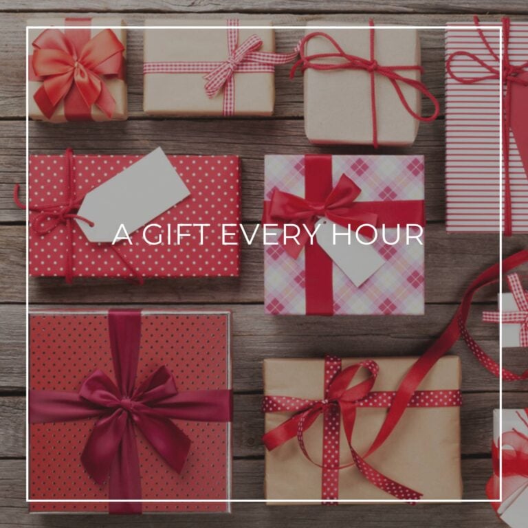 a collection of gift wrapped boxes