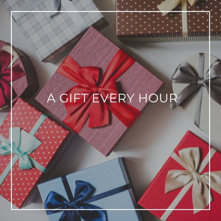 a collection of gift wrapped boxes
