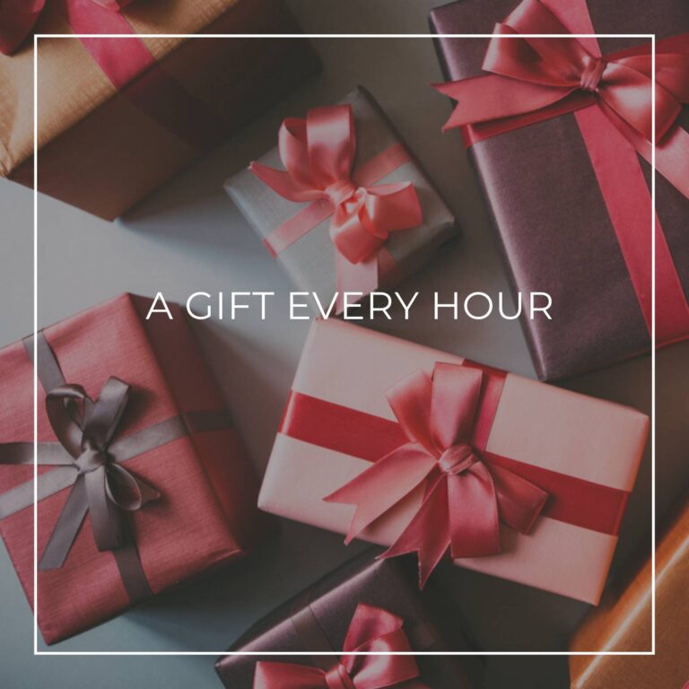 a collection of gift wrapped boxes