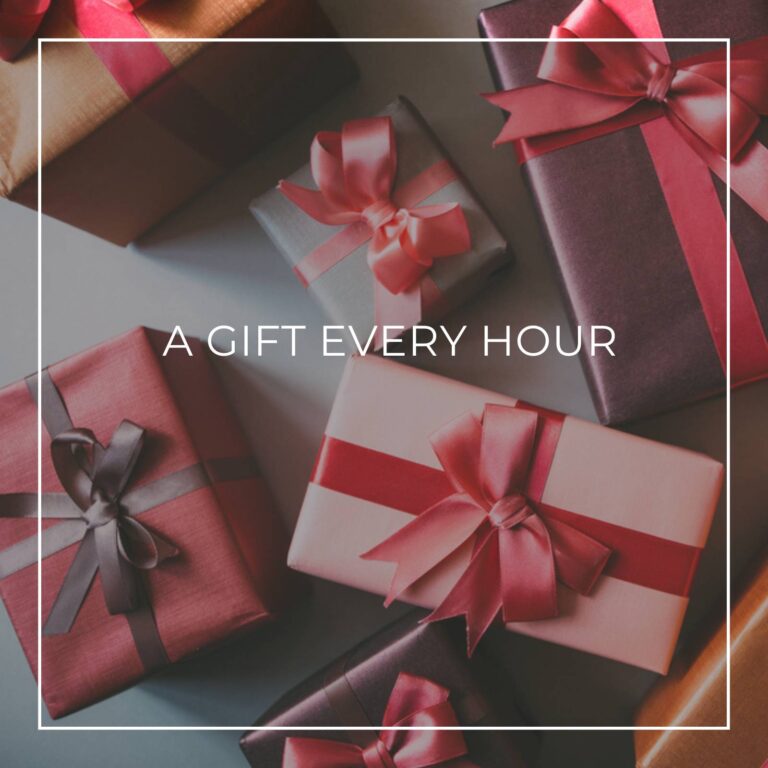 a collection of gift wrapped boxes
