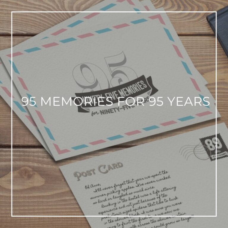 95th birthday memory postcards