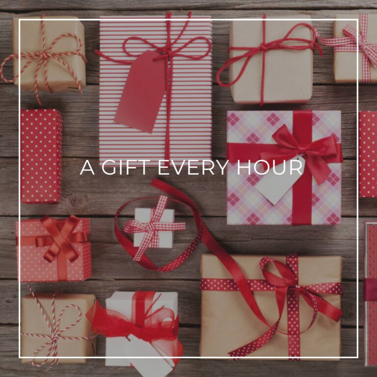 a collection of gift wrapped boxes