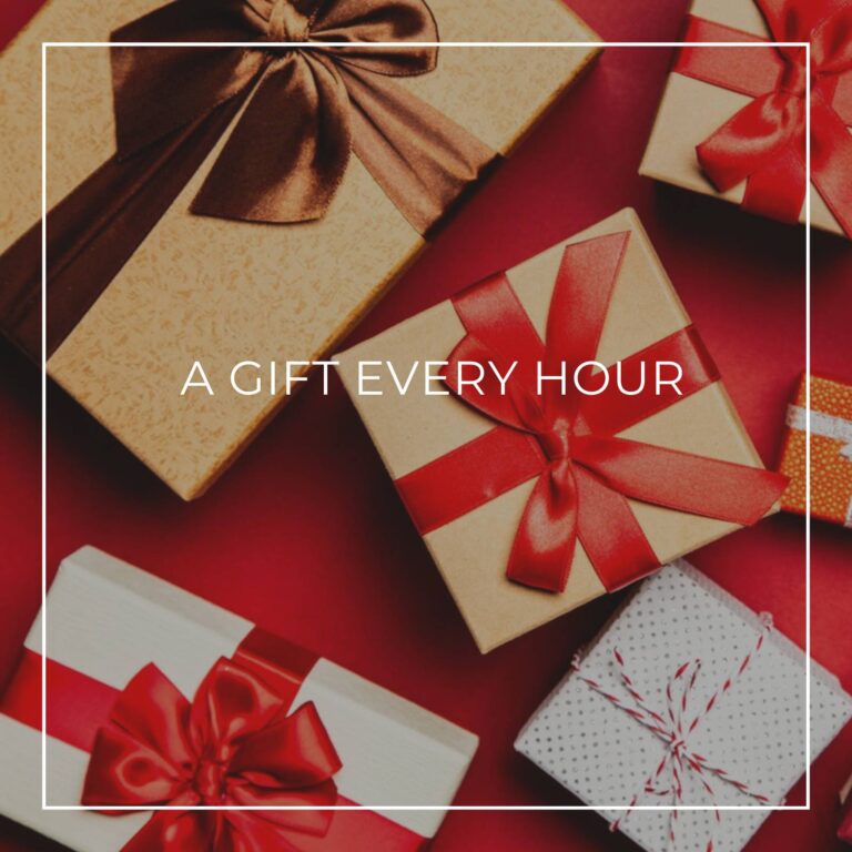 a collection of gift wrapped boxes