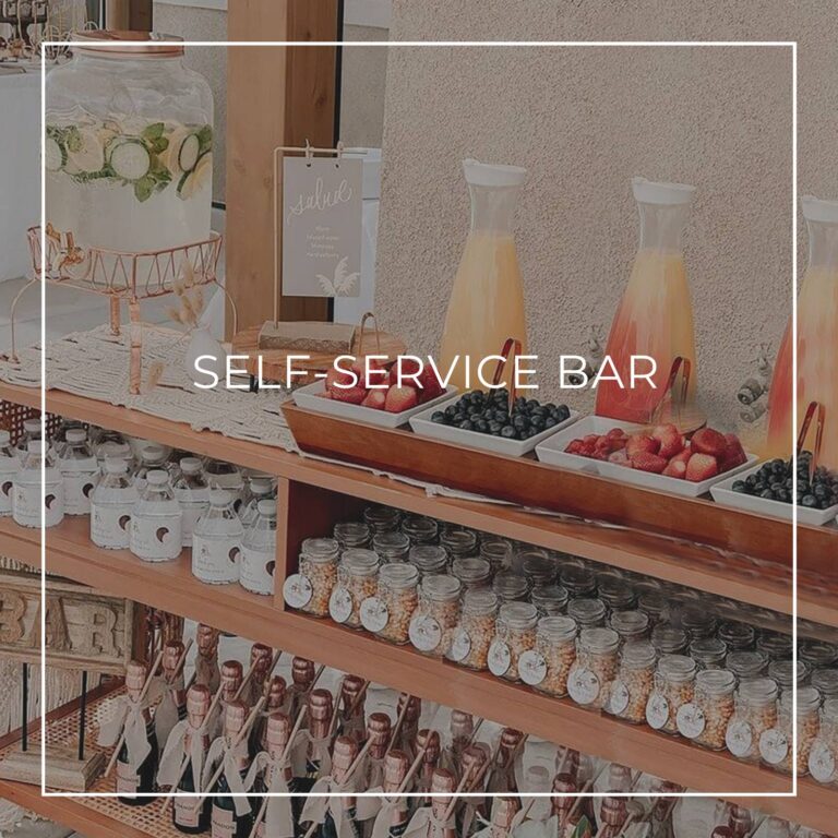 DIY self-service party drinks bar