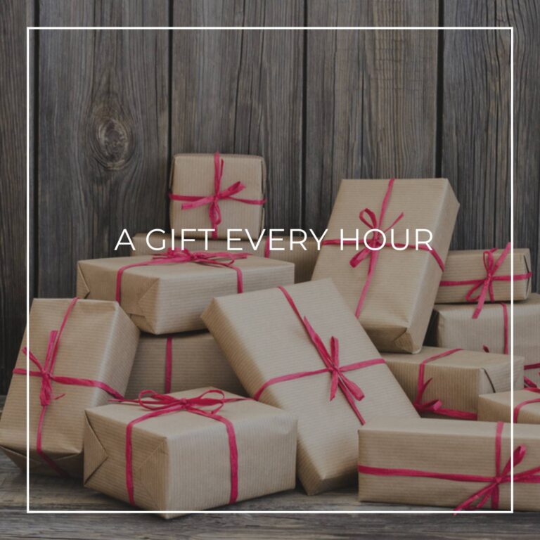 a collection of gift wrapped boxes