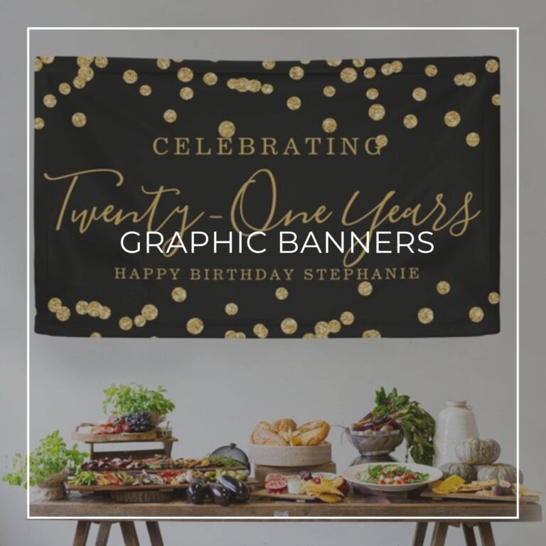 Celebrating 21 Years black and gold sequin custom birthday banner