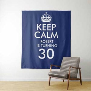 Keep Calm 30th birthday backdrop