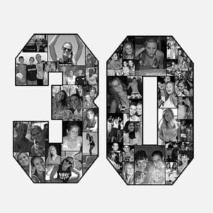 30th birthday photo collage
