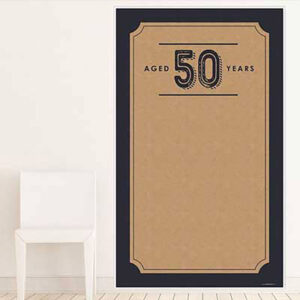 Aged to Perfection 50th birthday backdrop