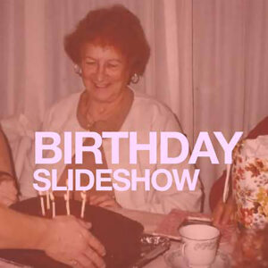 Birthday slideshow 50th birthday party feature