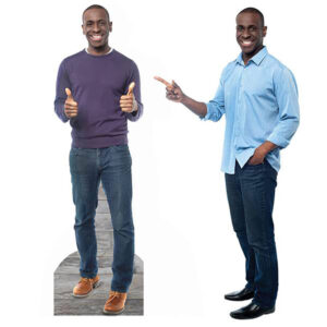 Custom life-size standee at 50th birthday party