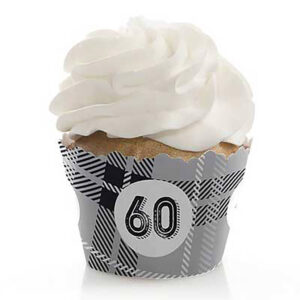 Aged to Perfection 60th birthday cupcake toppers