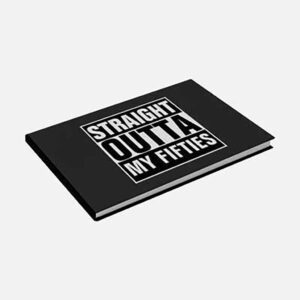 Straight Outta My Fifties 60th birthday party party guest book