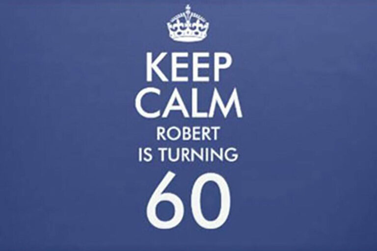 Keep Calm 60th birthday party theme