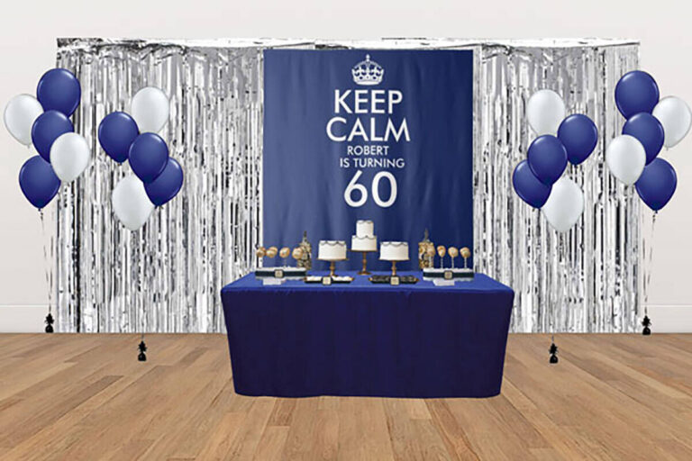 Custom Keep Calm  60th birthday party desert table