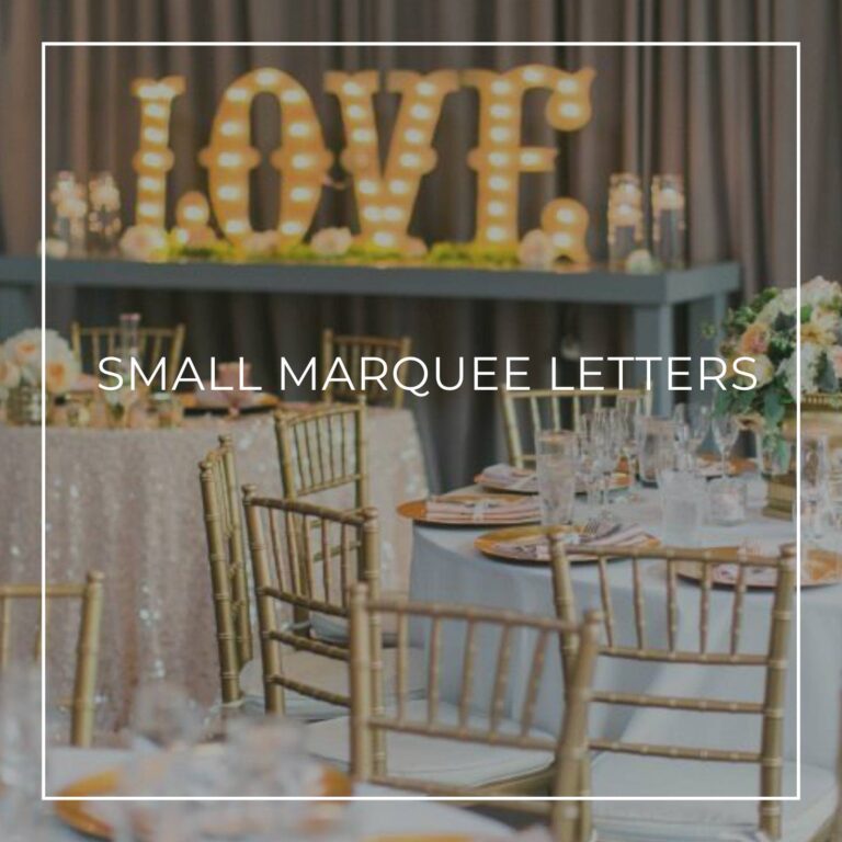 small marquee letters spelling LOVE used to decorate an 90th birthday party dinner