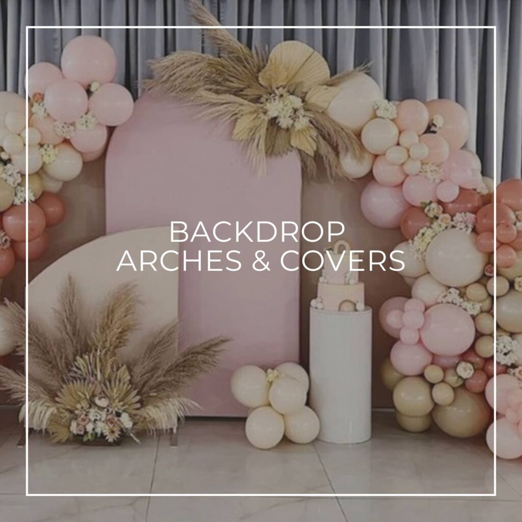 modular backdrop arch frames stands and covers