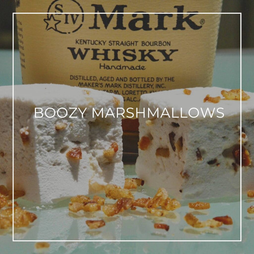 whiskey flavored boozy liquor marshmallows