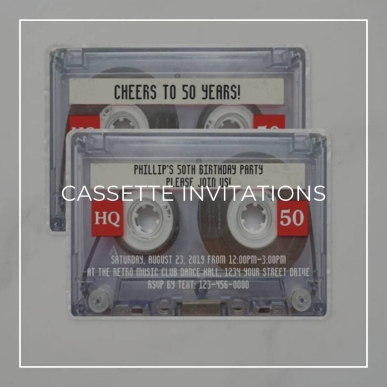 Cassette Tape Invitations