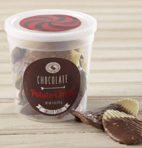 chocolate dipped potato chips