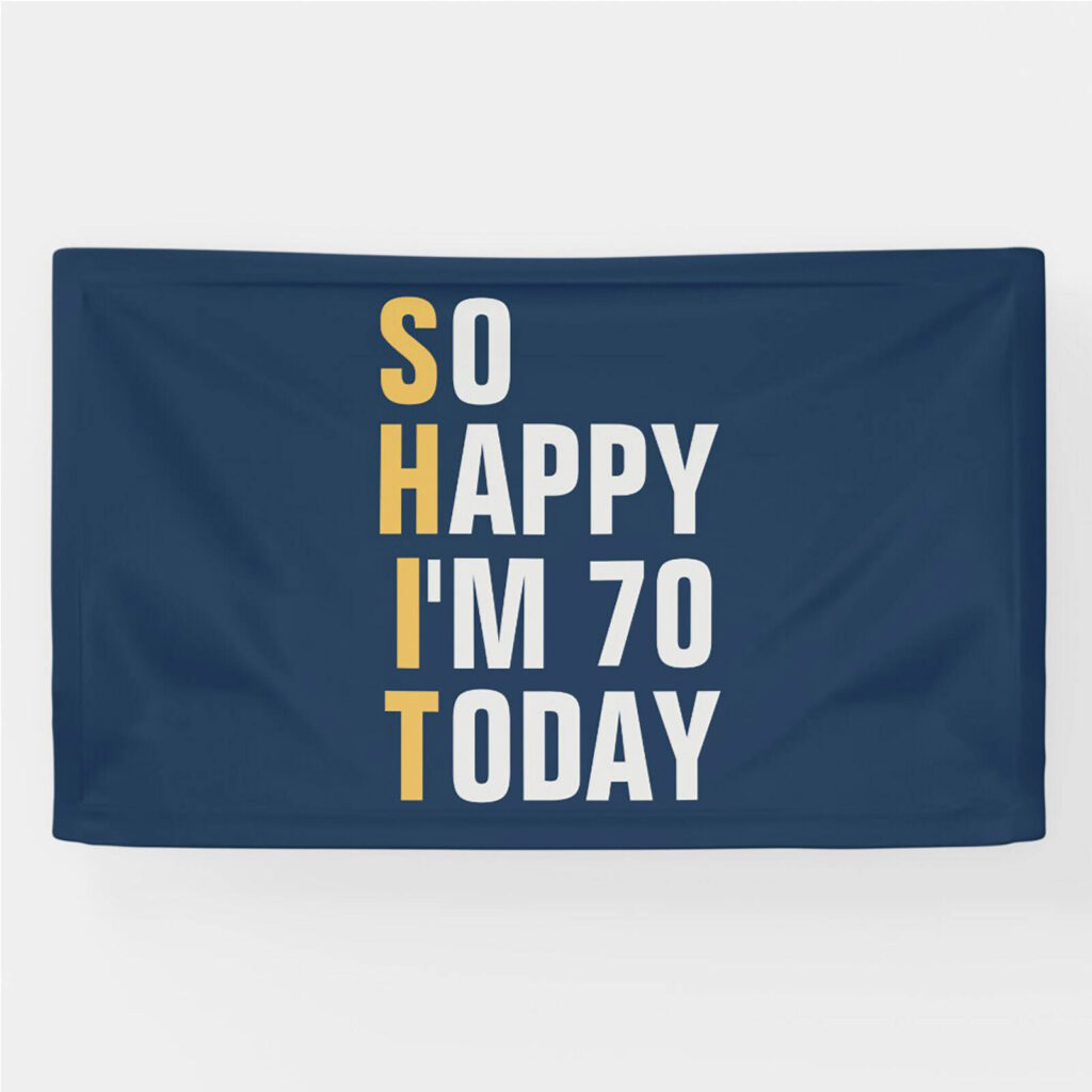 Graphic custom party banners party decorations by a pro