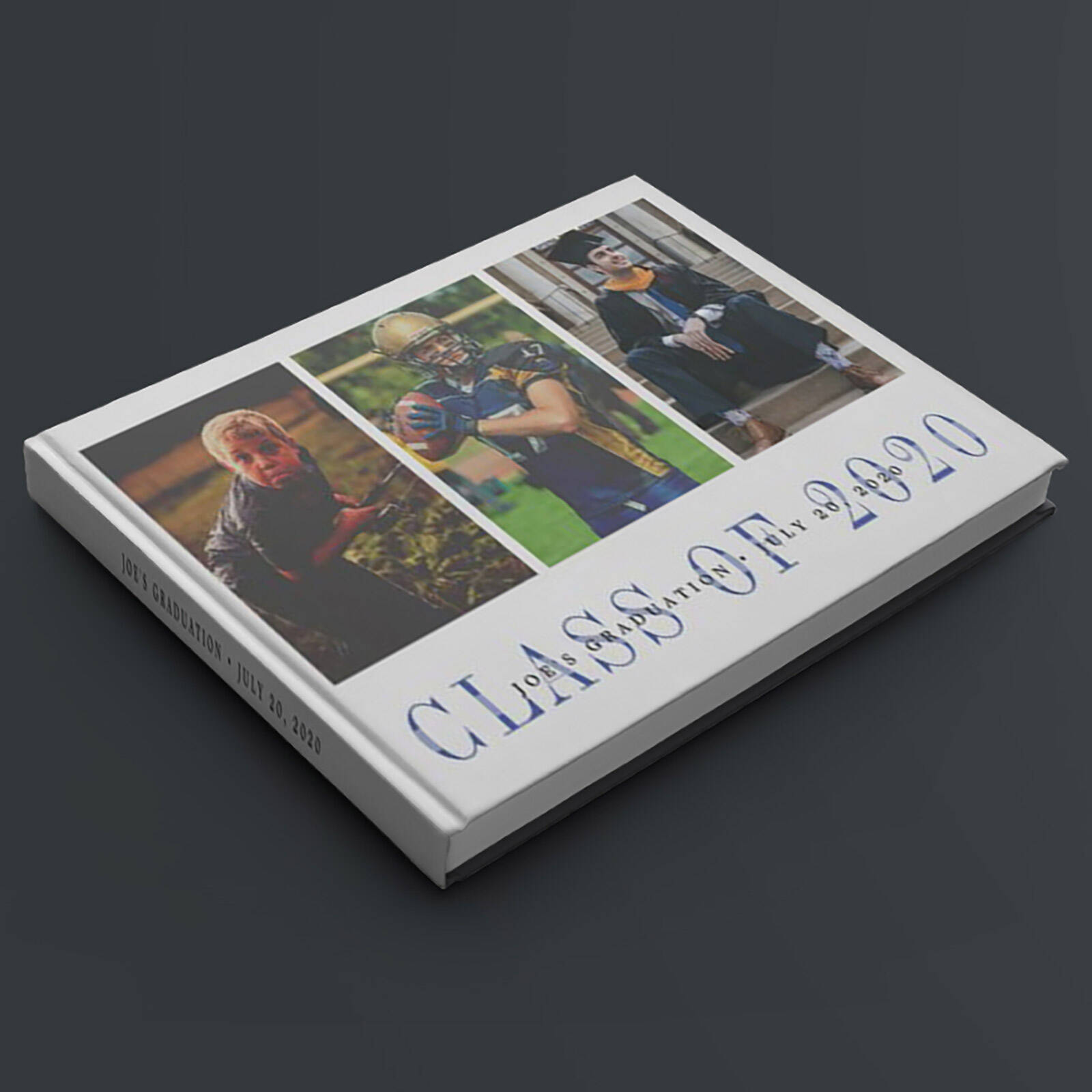 Visitors guest book with photo slots