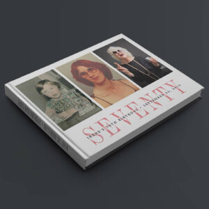 'Through the Years' custom photo birthday party guestbook showing the birthday girl at different ages