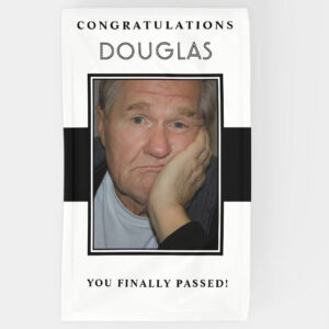 Congratulations Douglas custom photo party banner
