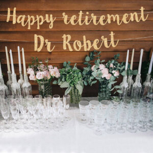 Happy Retirement Dr Robert custom phrase banner