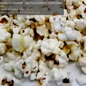 garlic parmesan flavored gourmet savory popcorn