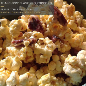 Thai curry flavored gourmet savory popcorn