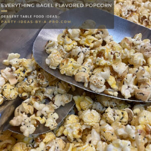 everything bagel flavored gourmet savory popcorn