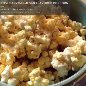 rosemary parmesan flavored gourmet savory popcorn