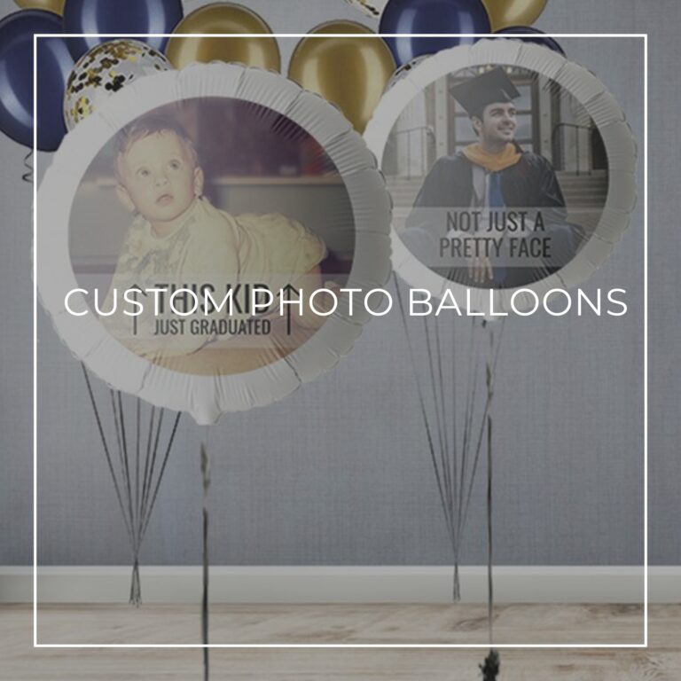 This Kid Just Graduated and Not Just a Pretty Face custom photo graduation balloons