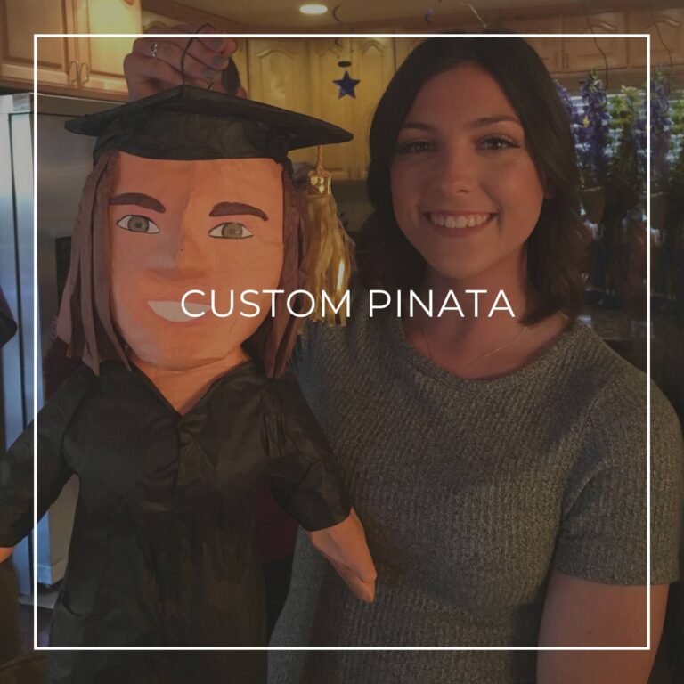 custom pinata of a graduate