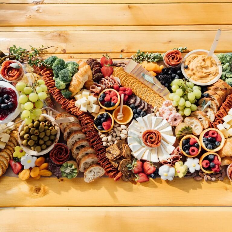 Grazing table styled for a celebration