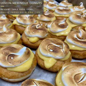 handmade lemon meringue gourmet donuts