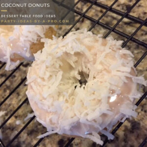 handmade coconut gourmet donuts