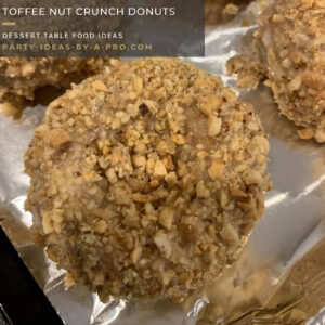 handmade toffee nut crunch gourmet donuts