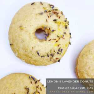 handmade lemon & lavender gourmet donuts