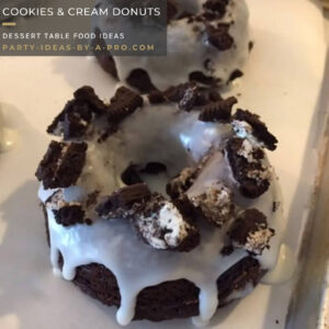 handmade cookies & cream gourmet donuts