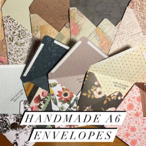 decorative handmade envelopes in various patterns and designs
