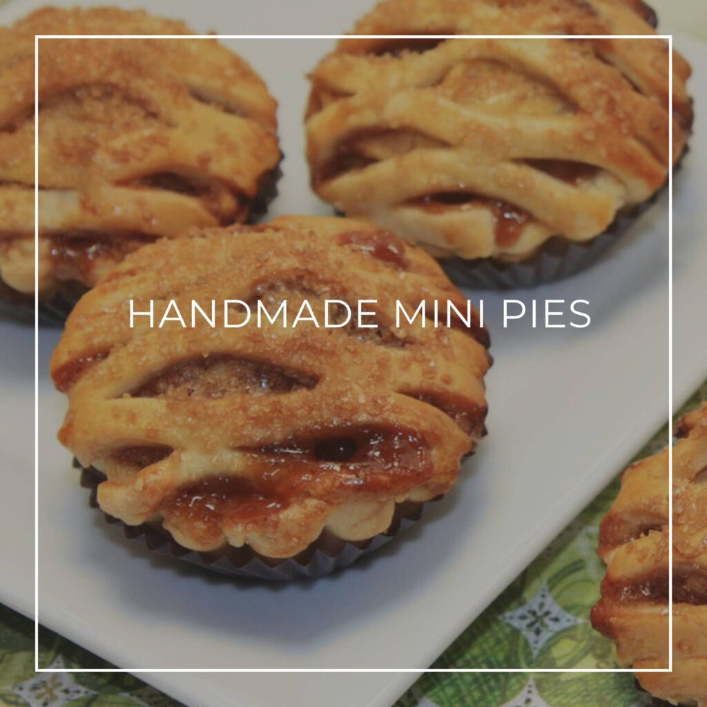 handmade mini dessert pies