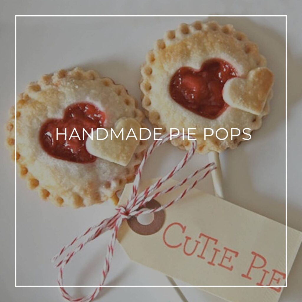 handmade blueberry pie pops
