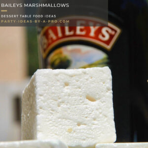 Baileys liquor flavored boozy marshmallows