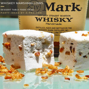 whiskey liquor flavored boozy marshmallows