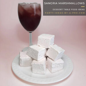 Sangria liquor flavored boozy marshmallows