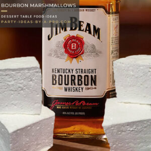 Bourbon liquor flavored boozy marshmallows