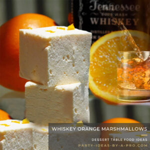 whiskey orange liquor flavored boozy marshmallows