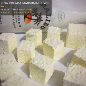 Pina Colada cocktail liquor flavored boozy marshmallows